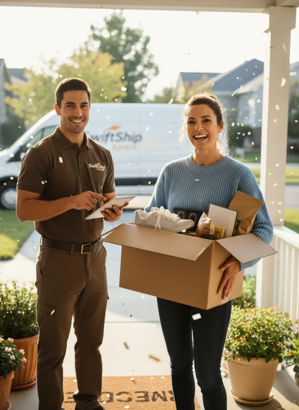 Happy customer after delivery 1