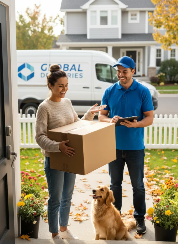 Happy customer after delivery 1