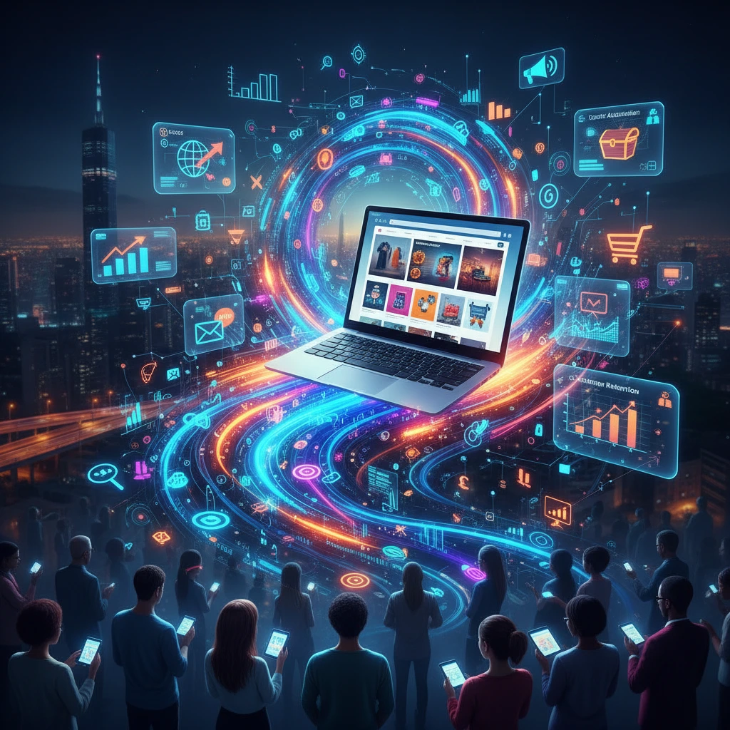 Digital marketing for e-commerce concept 1