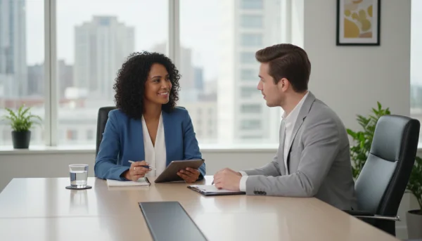 HR manager conducting job interview 1