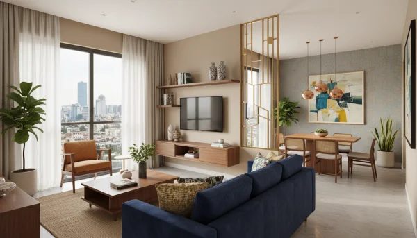 Indian apartment interior modern design 1