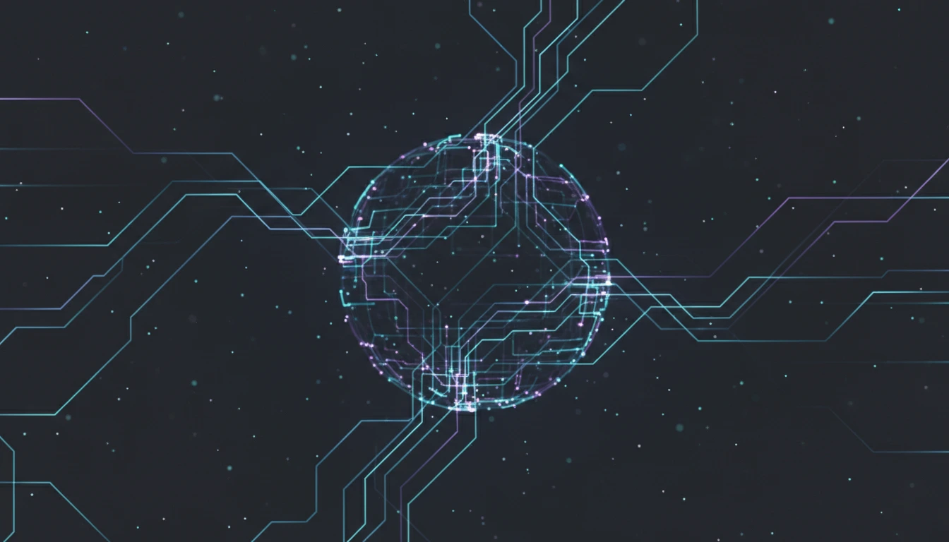 A futuristic abstract background with gl... 1