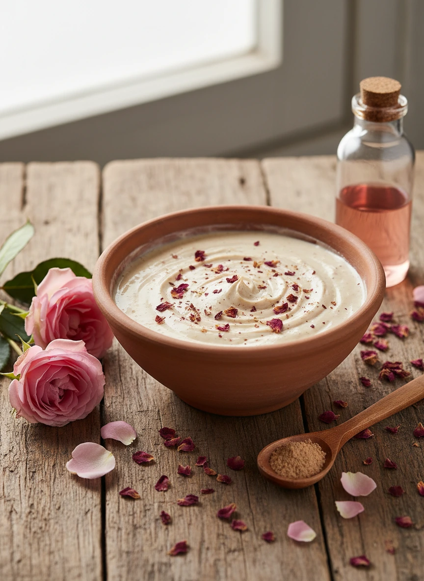 A bowl of natural face pack made of sand... 1
