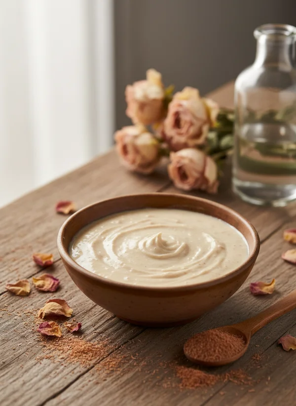 A bowl of natural face pack made of sand... 1