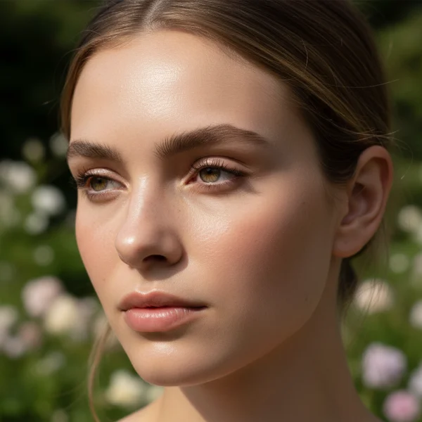 Close-up portrait showing subtle natural... 1