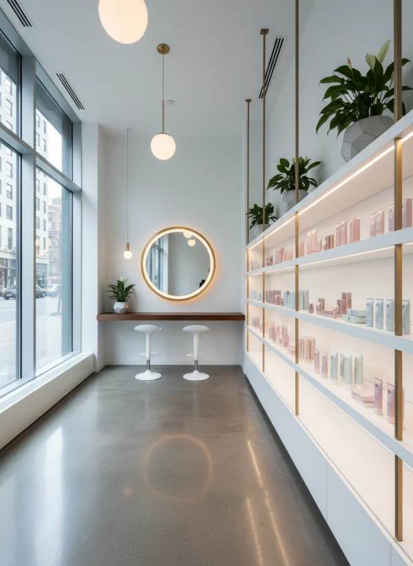 Modern beauty boutique interior with nea... 1