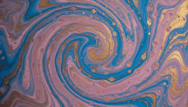 Colorful liquid abstract swirl with blue... 1